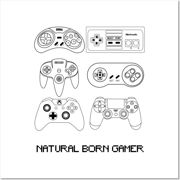 Natural Born Gamer Wall Art by ravendesign